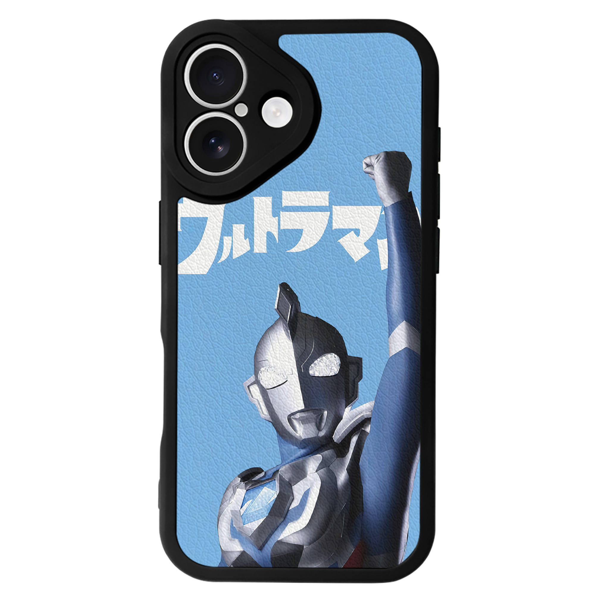 （画像用） ウルトラマン Ultraman 【iPhone 16シリーズ対応】シリコンスマホケース（レザー調） 材質：シリコン
